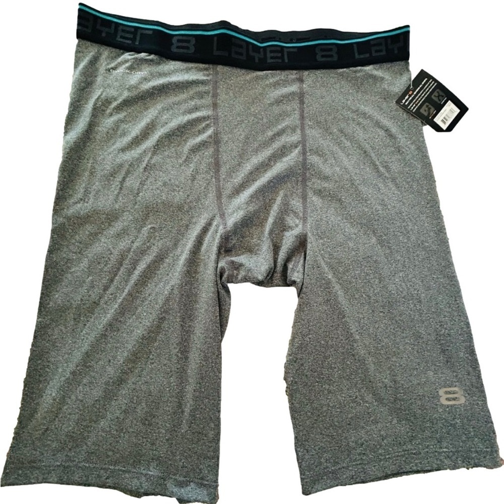 Layer 8 Gray Athletic Boxer Briefs  men new